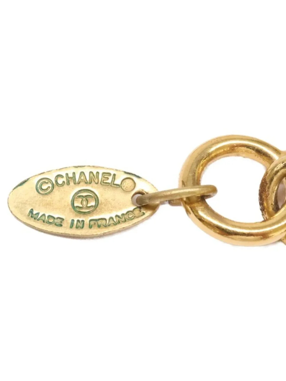 Chanel Vintage CC Logo Chain Choker Necklace